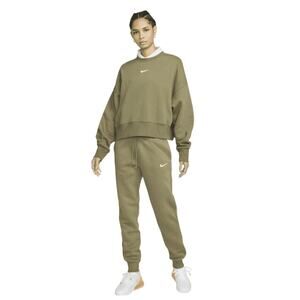 NWT $70 Nike Women's Sportswear Phoenix Fleece High-Waisted Joggers Green Size S